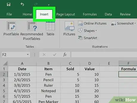 Image titled Insert an Object in Excel Step 12