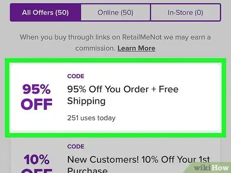 Image titled Get Free Shipping on the Wish App Step 3