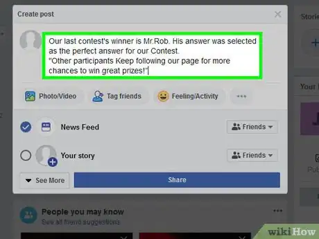 Image titled Do Giveaways on Facebook Step 15