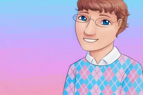 Image titled Cute Transgender Boy in Argyle Sweater.png