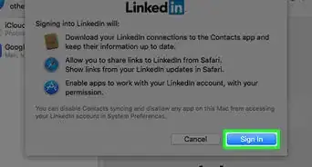 Add a LinkedIn Account to a Mac