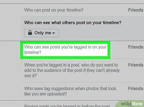 Image titled Hide Tagged Photos on Facebook on PC or Mac Step 7