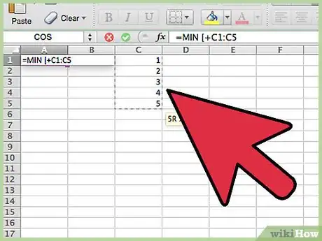 Image titled Use the MAX, MIN and AVERAGE Functions in Excel 2013 Step 7