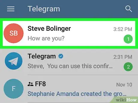 Image titled See Replies on Telegram on Android Step 2