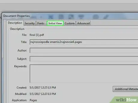 Image titled Set the Opening View of a PDF in Acrobat Professional Step 2