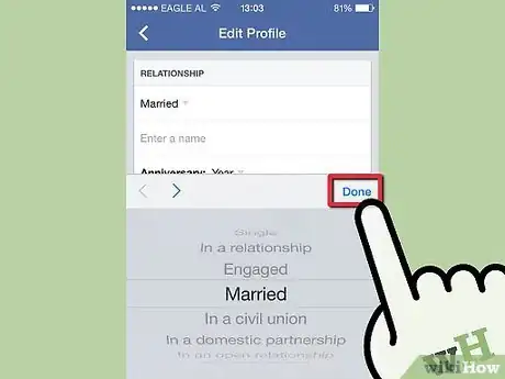 Image titled Change Your Relationship Status on Facebook Mobile Step 6