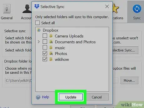 Image titled Not Sync a Dropbox Folder on PC or Mac Step 7