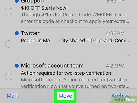 Image titled Move an Email to a Different Folder on iPhone or iPad Step 4