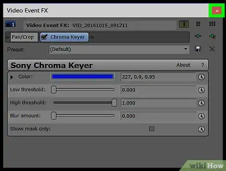 Image titled Use the Chroma Key_Green Screen on Sony Vegas Pro Step 5
