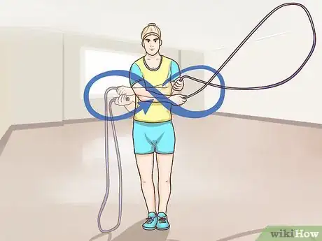 Image titled Use the Rope in Rhythmic Gymnastics Step 6