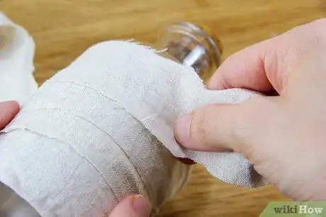 Image titled Wrap a Vase with Burlap Step 2