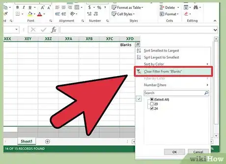 Image titled Delete Empty Rows in Excel Step 14