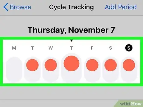 Image titled Track Your Mentrual Cycle in the iPhone Health App Step 14