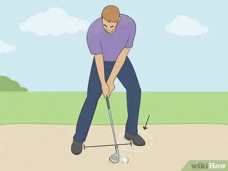 Image titled Hit a Bunker Shot in Golf Step 2