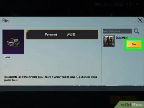 Image titled Send an Item in Pubg Mobile Step 10