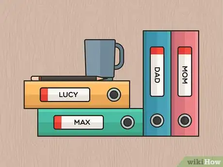 Image titled Organize Binders on a Shelf Step 2
