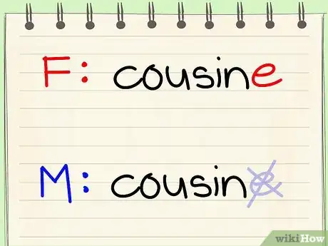 Image titled Change Masculine Nouns to Feminine Nouns in French Step 2