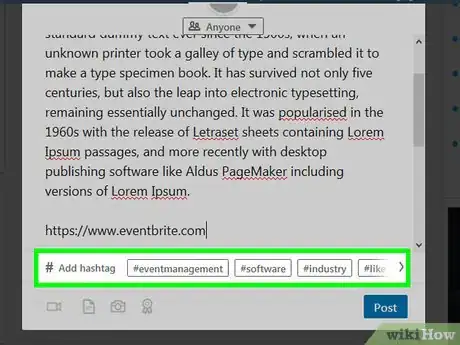 Image titled Post an Event on LinkedIn on PC or Mac Step 8