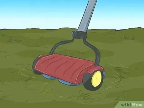 Image titled Mulch Leaves with a Lawn Mower Step 1
