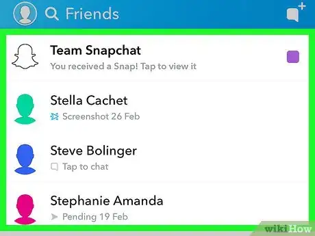 Image titled Know if Someone Is Online on Snapchat Step 3