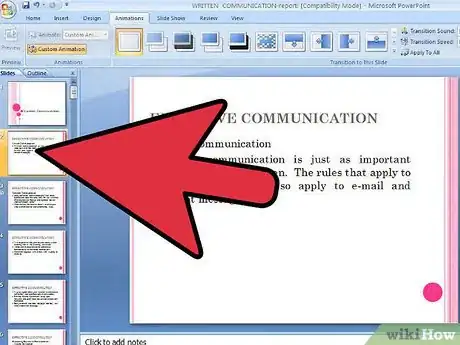 Image titled Remove All Transitions in Powerpoint 2007 Step 7