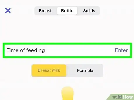 Image titled Log a Feeding Time in the Glow Baby App on an iPhone Step 8