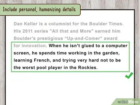 Image titled Write a Personal Bio Step 8