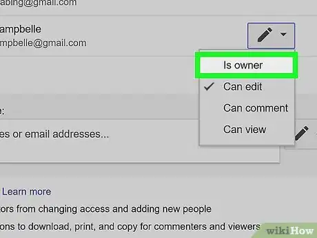 Image titled Transfer Ownership of Files on Google Drive Step 10