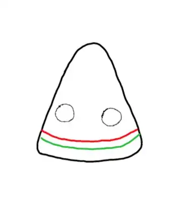 Image titled Draw a Kawaii Watermelon Step 4
