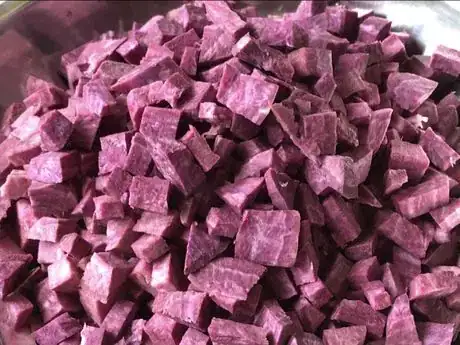 Image titled Small pieces of purple potato