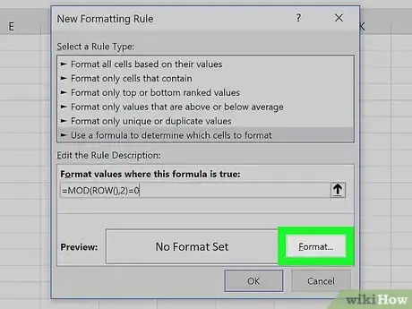 Image titled Highlight Every Other Row in Excel Step 7