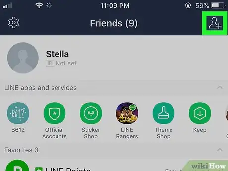 Image titled Add a Line Contact on iPhone or iPad Step 3