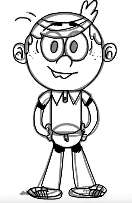 Image titled How to Draw Lincoln Loud from The Loud House Step 9.png