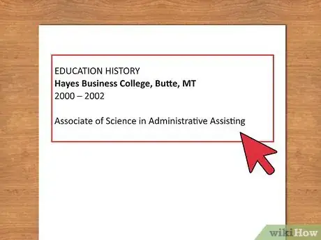 Image titled Write a Chronological Resume Step 8