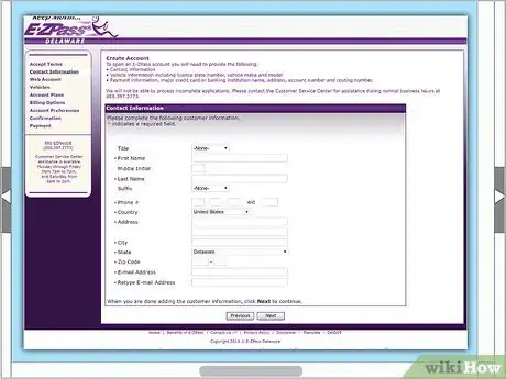 Image titled Get an E‐ZPass Step 5