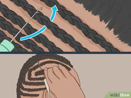 Image titled Add Hair to Braids Step 11