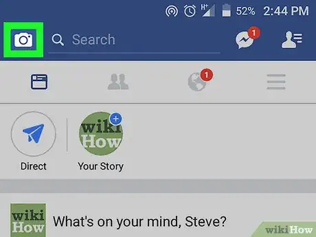 Image titled Send Direct Images on Facebook on Android Step 2