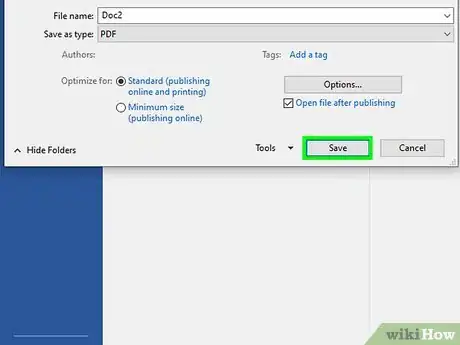 Image titled Save Word As a PDF Step 6
