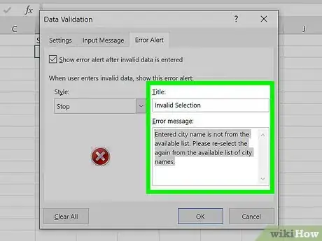 Image titled Create a Drop Down List in Excel Step 18