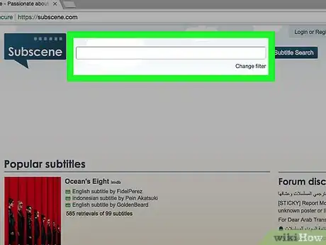 Image titled Download Subtitles from Subscene Step 2
