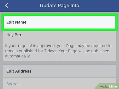 Image titled Edit a Facebook Page Name on iPhone or iPad Step 6