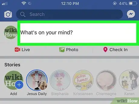 Image titled Make Music Notes on Facebook Step 2