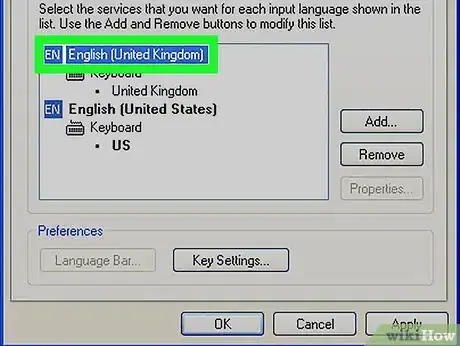 Image titled Change Your Keyboard from US to UK (Windows XP) Step 10