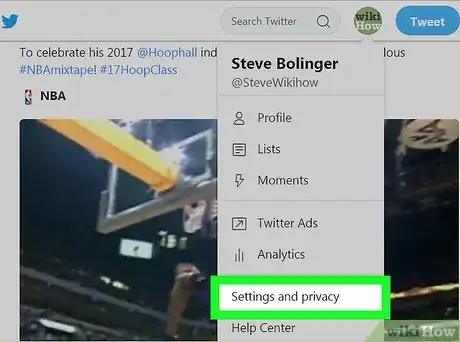 Image titled See Your First Tweet Step 3