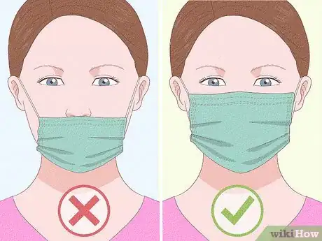 Image titled Use and Dispose of a Throwaway Mask Step 6