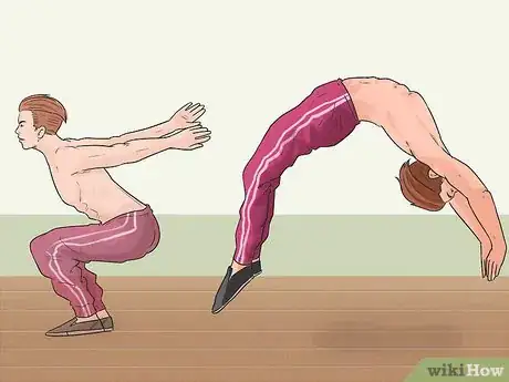 Image titled Do a High Back Handspring Step 1