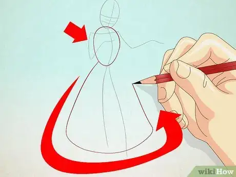 Image titled Draw Snow White Step 2