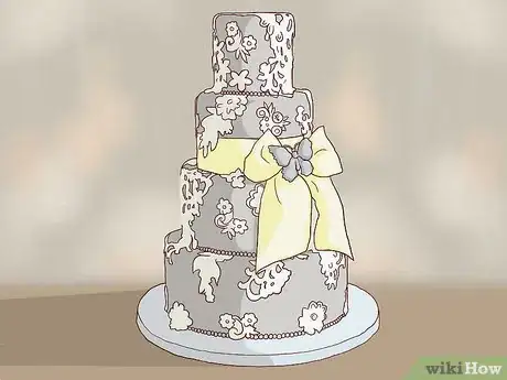 Image titled Decorate a Winter Wedding Cake Step 8