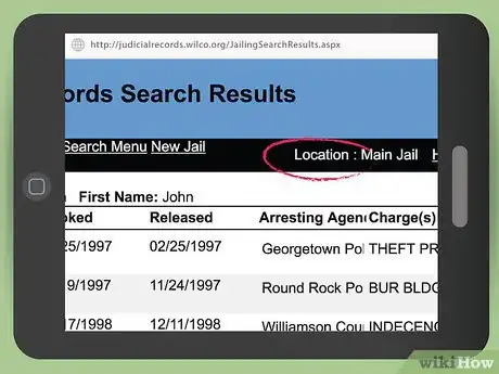 Image titled Find out if Someone Is in Jail in Williamson County, Texas Step 6