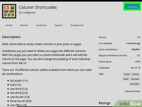 Image titled Create Columns in WordPress Step 1